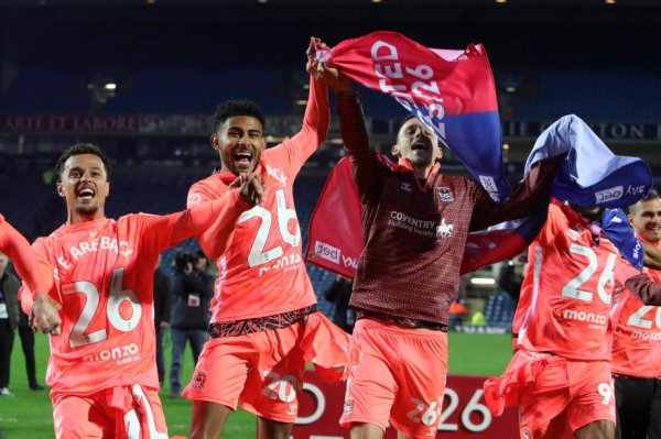 最好的配资官网 兰帕德率队剩3轮11分领跑 考文垂提前3轮重回英超